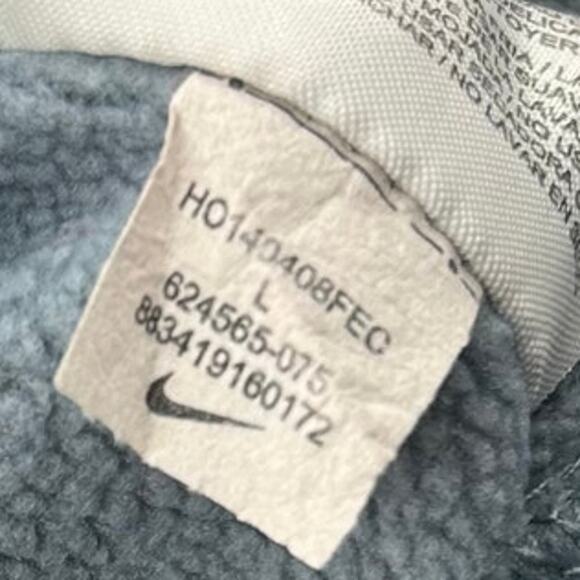 Vintage y2k Nike Men's L therma fit grey Wide Leg Baggy Sweatpants synch ankles - Picture 5 of 9